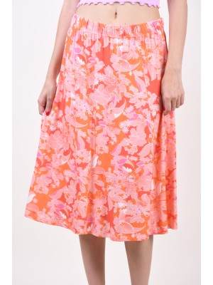 Skirt Sunday 6705 Orange/Flower